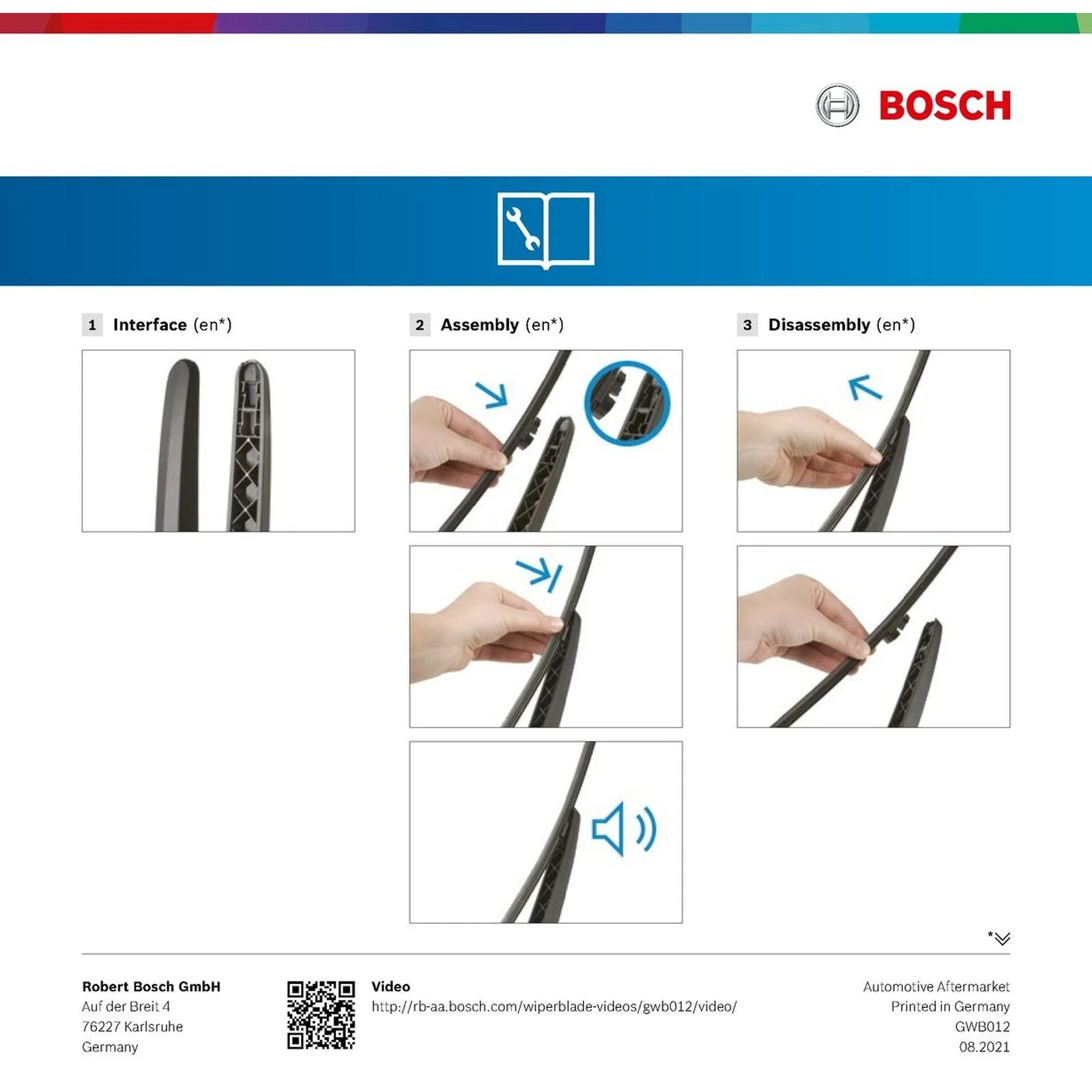 A325H Bosch Rear Screen Wiper A - Image 7