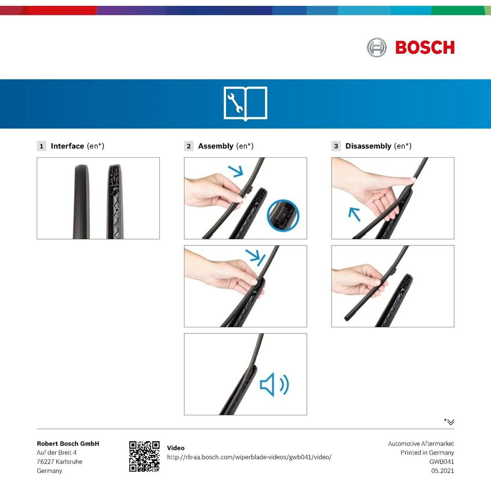 A360H Bosch Rear Screen Wiper A - Image 7