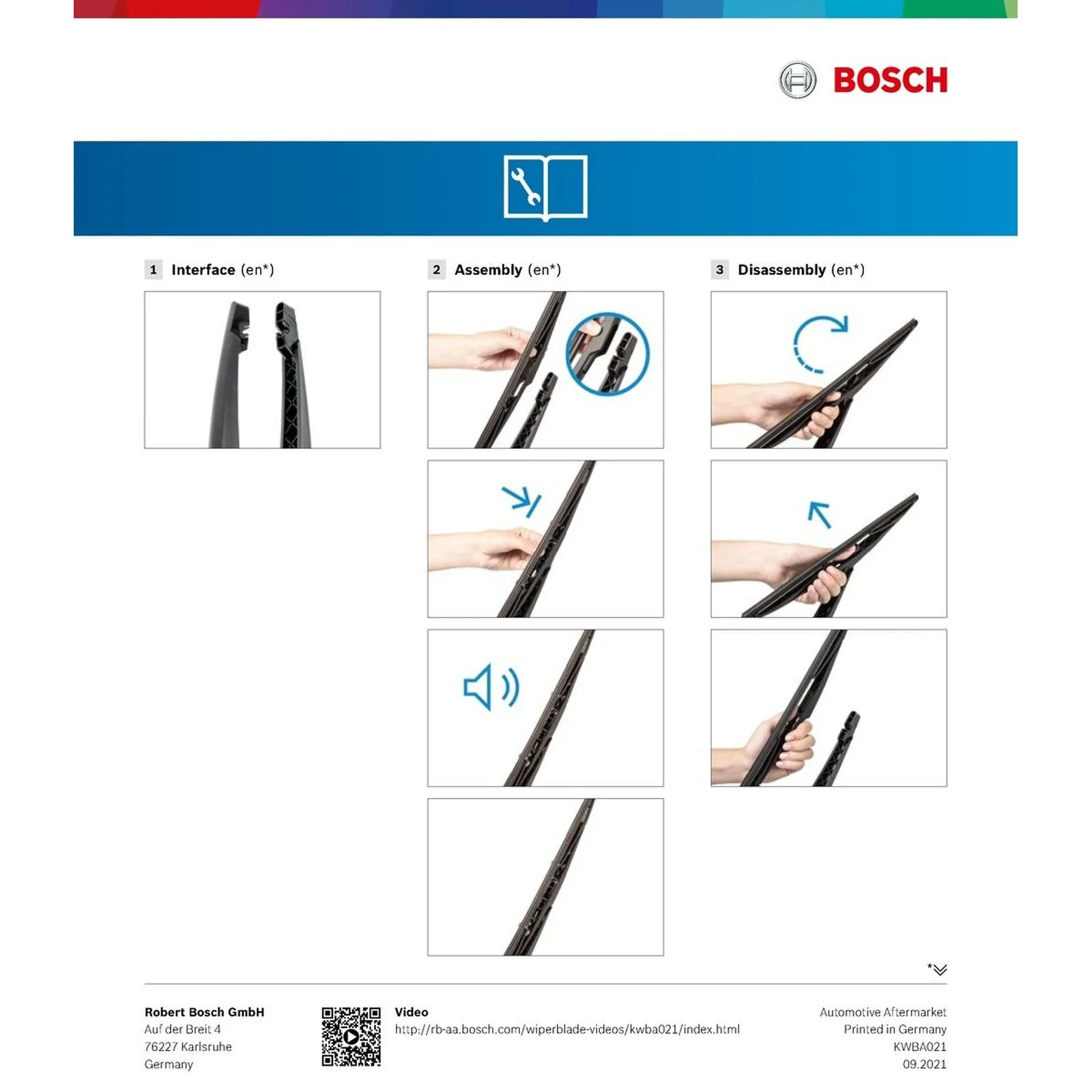 H353 Bosch Rear Screen Wiper H - Image 5