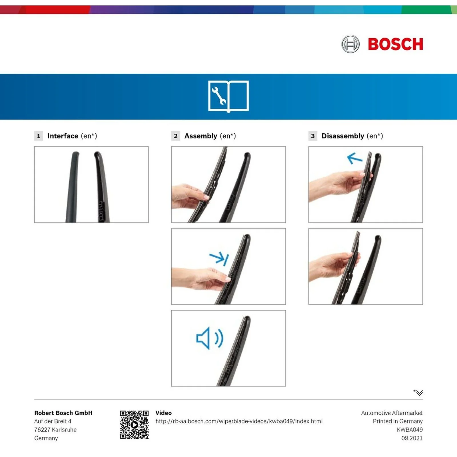 H383 Bosch Rear Screen Wiper H - Image 5