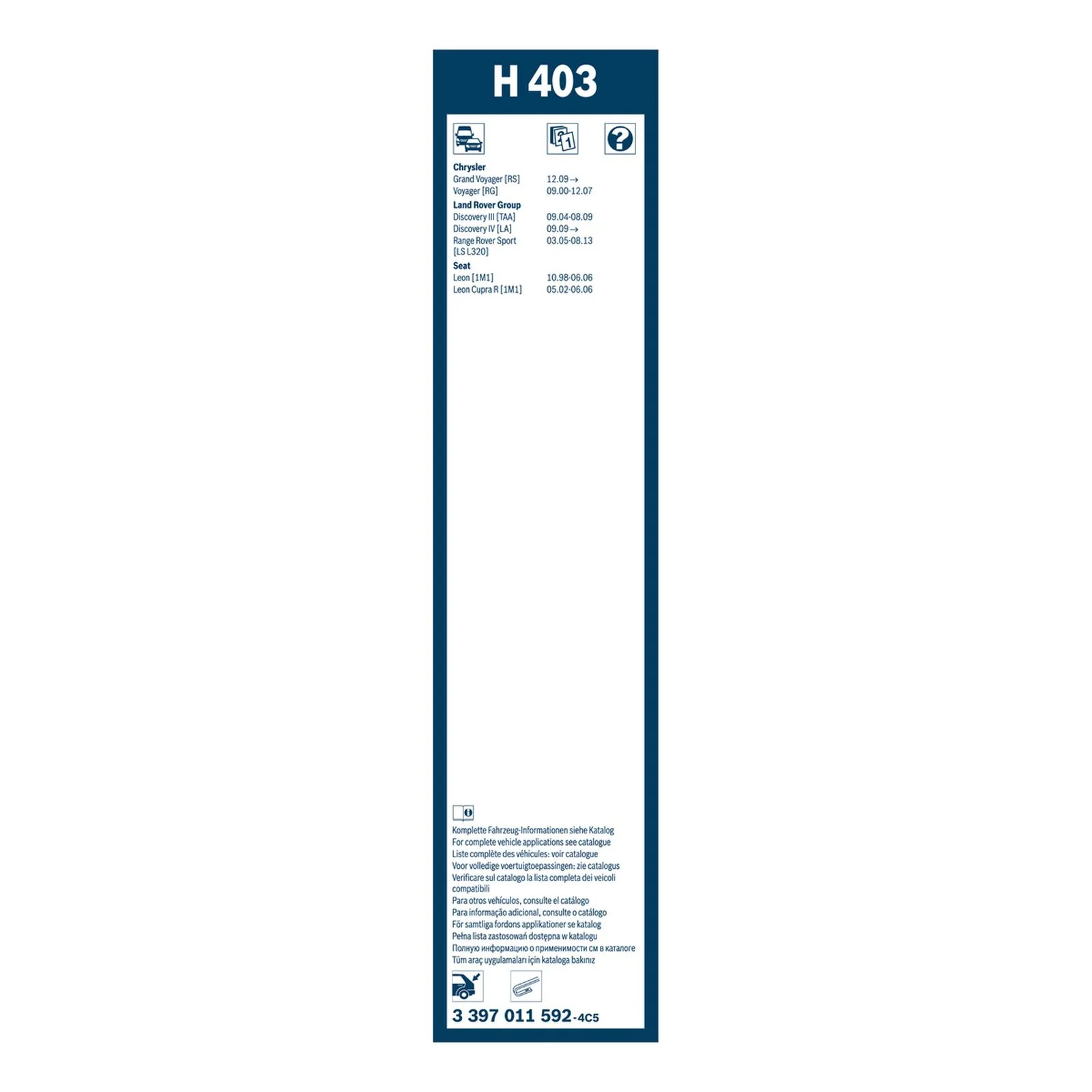 H403 Bosch Rear Screen Wiper H - Image 3